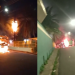 Vídeos: Após prisão de criminosos, ônibus da linha 113 é incendiado na Compensa e rede elétrica é atingida