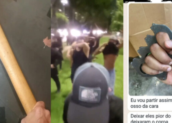 É guerra! Moradores se unem para fazer ‘justiça’ e ‘sentar o sarrafo’ em assaltantes; vídeos