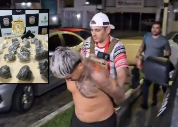 Vulgo ‘Dentinho’, traficante da Praça 14 é preso na hora que abastecia boca de fumo