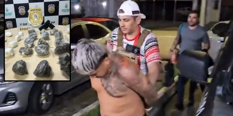 Vulgo ‘Dentinho’, traficante da Praça 14 é preso na hora que abastecia boca de fumo