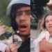 Vídeo mostra cliente partindo pra cima de entregador: ‘me agredindo aqui, ó’