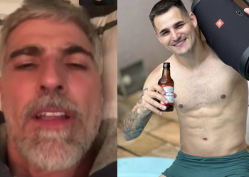 Vaza vídeo de Reynaldo Gianecchini ‘batendo bolo’ para novinho e rapaz diz que foi hackeado; veja