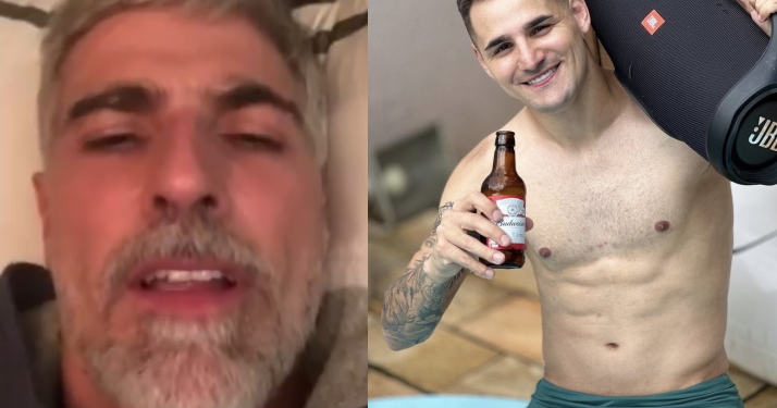 Vaza vídeo de Reynaldo Gianecchini ‘batendo bolo’ para novinho e rapaz diz que foi hackeado; veja