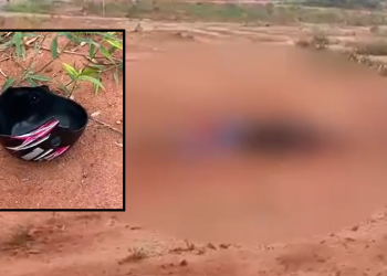 Homem é encontrado morto com o rosto desfigurado a ‘capacetadas’ e tiros em Manaus