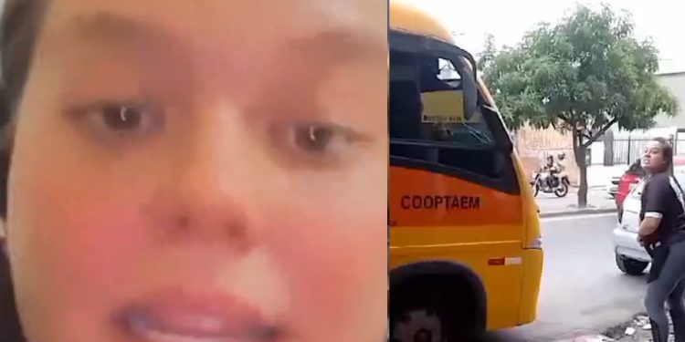 Depois de destruir ônibus do ex-marido em Manaus, mulher grava vídeo: ‘não foi chifre’