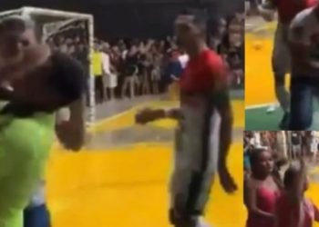 Vídeo: sem VAR, jogador chuta e dá soco em árbitro no interior do Amazonas