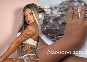 Vídeo: ‘Não tinha mil’, surta garota de programa enganada por cliente idoso que a pagou com moedas