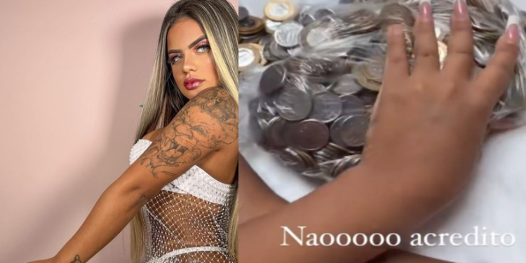 Vídeo: ‘Não tinha mil’, surta garota de programa enganada por cliente idoso que a pagou com moedas