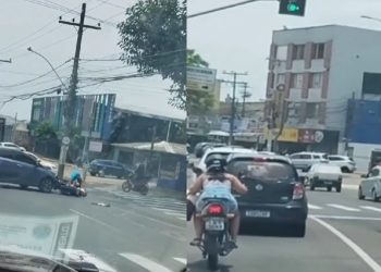 Motoqueira tenta dar flagra no marido com a amante, mas acaba atropelada: ‘chifre não é airbag’