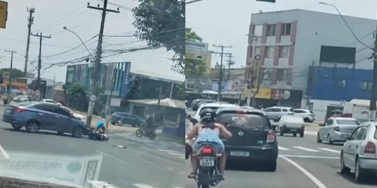 Motoqueira tenta dar flagra no marido com a amante, mas acaba atropelada: ‘chifre não é airbag’