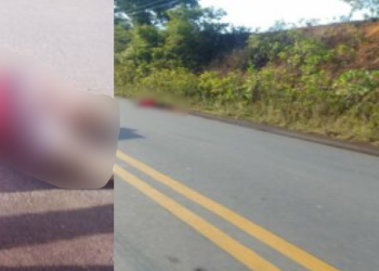 Cena forte: Carro passa com pistoleiros e eles matam homem no meio da AM-010 com tiros na cabeça