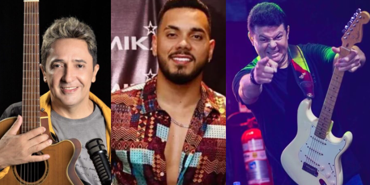 Tom Cleber, Mikael e Official 80 se apresentam neste domingo na Casa de Praia Zezinho Corrêa