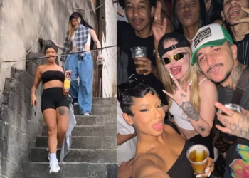 Vídeos: Rolê de Luísa Sonza com fio-dental à mostra e cigarrinho suspeito em baile funk viraliza