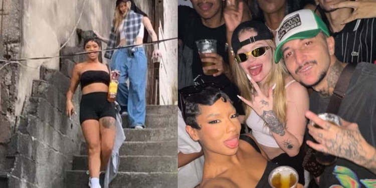Vídeos: Rolê de Luísa Sonza com fio-dental à mostra e cigarrinho suspeito em baile funk viraliza