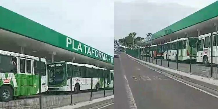 Vídeo: rodoviários fazem greve e deixam manauaras a pé nesta sexta-feira