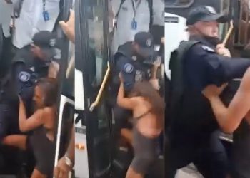Vídeo: travesti e Guarda Civil saem na porrada dentro do terminal de ônibus