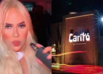 Morre mulher baleada na boca na saída do bar Caritó em Manaus