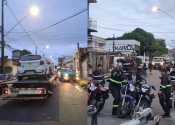Operação integrada das forças de segurança do AM retiram das ruas veículos usados para ‘rolezinhos’