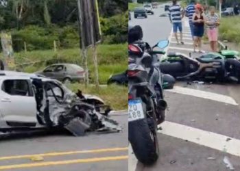 VÍDEO: Acidente na AM-070 deixa um motociclista morto e outro gravemente ferido