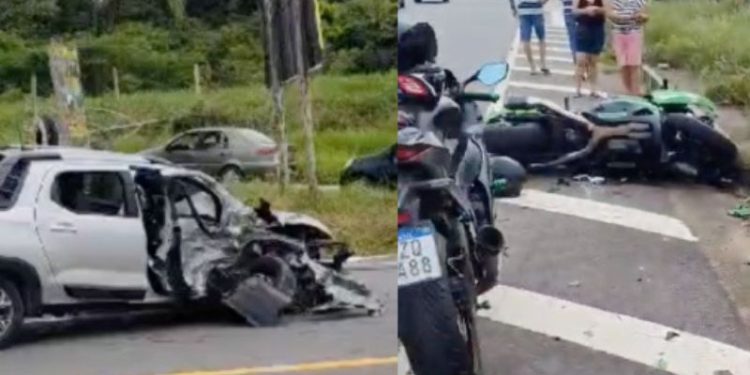 VÍDEO: Acidente na AM-070 deixa um motociclista morto e outro gravemente ferido