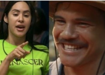 Durante exibição de nova novela da Globo, Isabele reconhece ator de Manaus