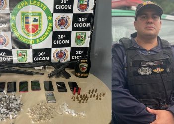 Quinteto do cr1m& é preso com drogas e armas na ZL de Manaus