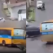 Vídeo mostra Amarelinho quase capotando em ladeira ao desviar de carro em Manaus; veja