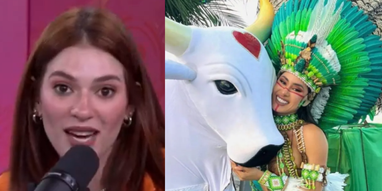 Torcedora declarada do Garantido, Ana Clara rasga elogios para Isabelle e o Festival de Parintins