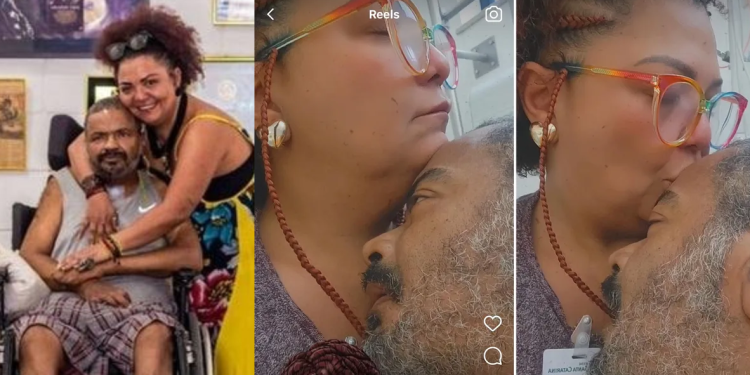 Esposa de Arlindo Cruz fala que cantor se ‘emocionou’ ao lembrar dos dois e sujou a fralda
