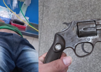 Vídeo: Assaltante é baleado por PM após ser impedido de praticar roubo em Manaus