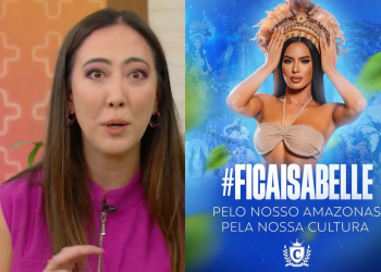 Vídeo: Repórter do Mais Você irrita amazonenses ao dizer que Isabelle dança ‘bumba meu boi’ em Parintins