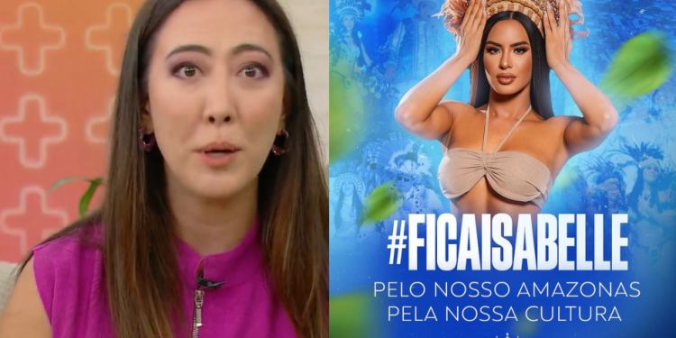 Vídeo: Repórter do Mais Você irrita amazonenses ao dizer que Isabelle dança ‘bumba meu boi’ em Parintins