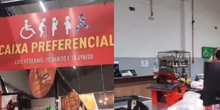Vídeo: mãe de autista denuncia Supermercado Nova Era por fechar caixa preferencial em Manaus