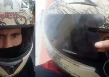 Motociclista que escapou de assalto, mas levou tiro no capacete comemora livramento: ‘Nasci de novo’; veja