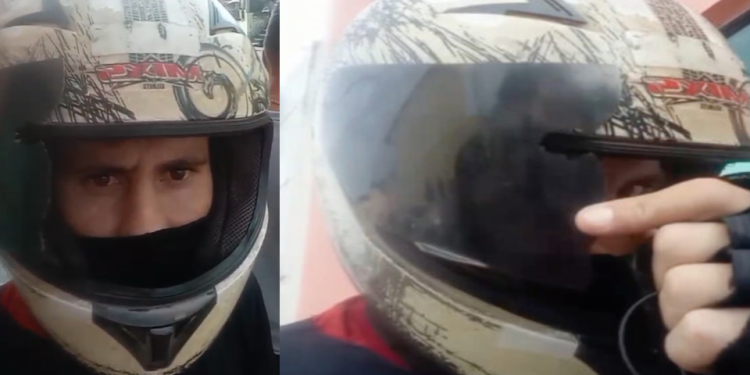 Motociclista que escapou de assalto, mas levou tiro no capacete comemora livramento: ‘Nasci de novo’; veja