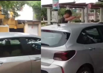 ‘Falta de respeito do c@r@lho’: Homens são pegos ‘coisando’ dentro de carro no Centro de Manaus; veja