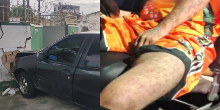 Vídeo: Praticando assalto com mulher, garotinha e comparsa, homem bate carro em Manaus e morre