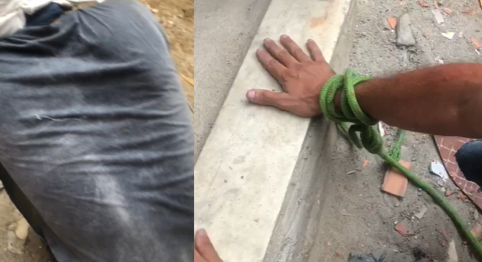 Vídeo forte: Traficante gravou suposto ladrão tendo os dedos ‘torados’ no bairro Compensa