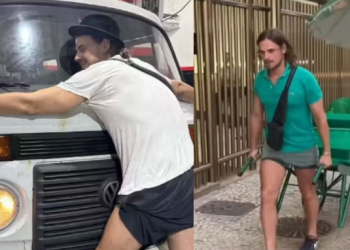 Após sensibilizar os fãs, ex-galã da Globo que virou vendedor de cerveja na rua ganha Kombi: ‘Obrigado’