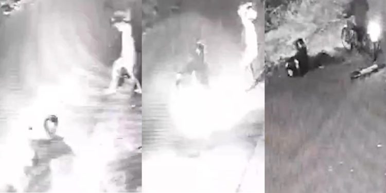 Vídeo mostra momento em que motoboy é agredido e roubado em Manaus