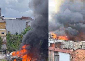 Famílias vítimas de incêndio em Manaus vão para abrigo: ‘só salvei os documentos’