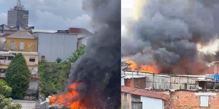 Famílias vítimas de incêndio em Manaus vão para abrigo: ‘só salvei os documentos’