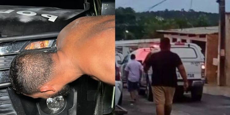 Vídeos: Fanfarrão ‘tranca rua’ para beber, agride mulheres e fere motoboy em Manaus