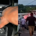Vídeos: Fanfarrão ‘tranca rua’ para beber, agride mulheres e fere motoboy em Manaus