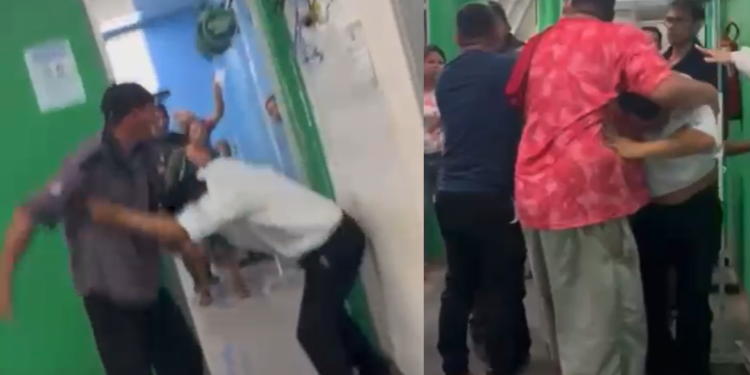 Vídeo: Paciente e segurança de SPA na Zona Norte de Manaus vão para o ‘fight’