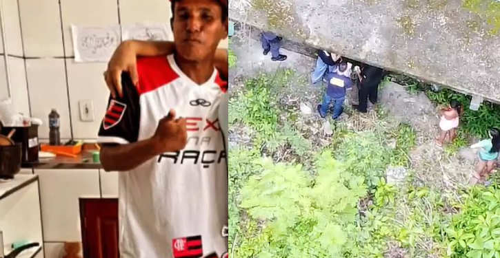 Bizarro: Corpo enterrado com a cabeça para baixo é encontrado em terreno baldio em Manaus