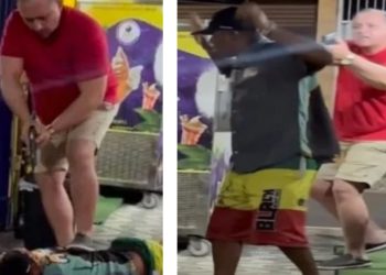 Vídeo: policial rende blogueiro que gravava pegadinha simulando assalto na rua