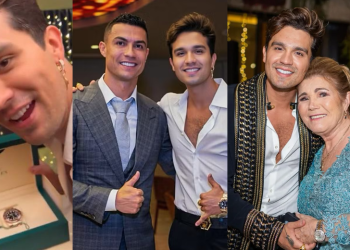Vídeo: Luan Santana canta em Réveillon para família de Cristiano Ronaldo e ganha Rolex de R$ 432 mil