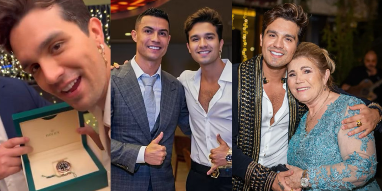 Vídeo: Luan Santana canta em Réveillon para família de Cristiano Ronaldo e ganha Rolex de R$ 432 mil