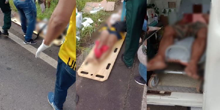 Mulher morre e cinco ficam feridos na BR-319 após picape capotar no AM